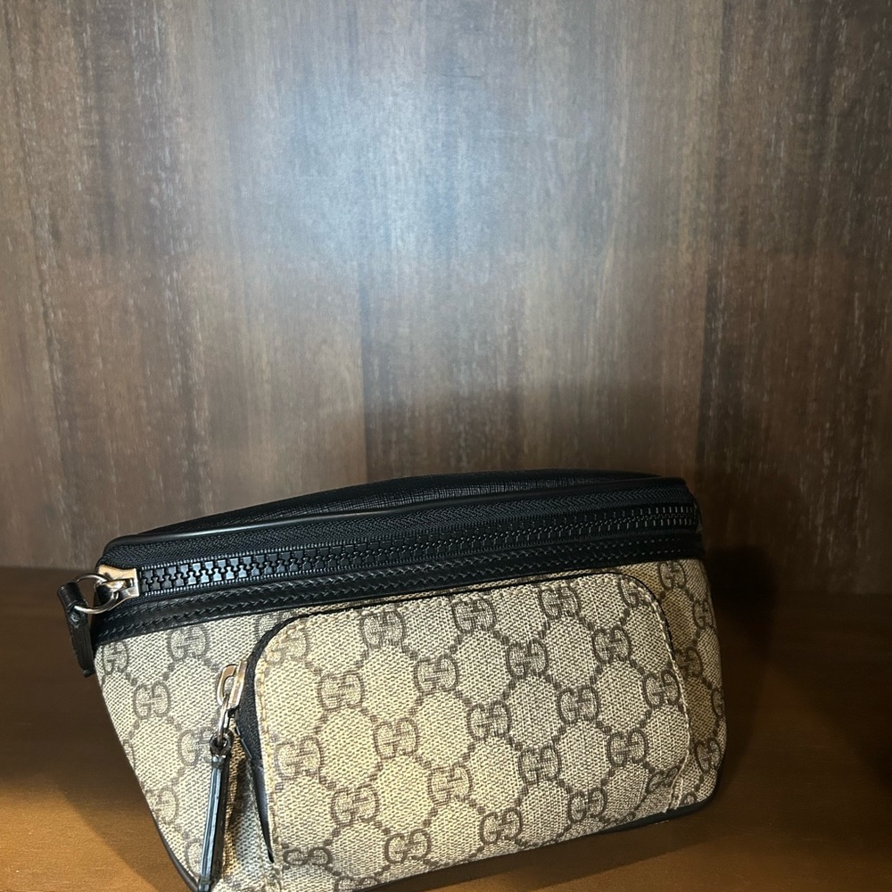 Gucci Tan and Black Men's Bag